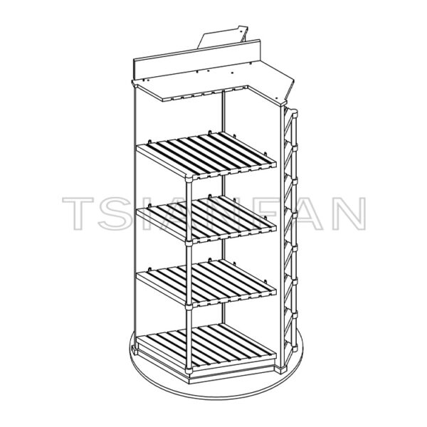 Factory direct sale mosaic tile floor rotating display rack-ML986 - Image 3