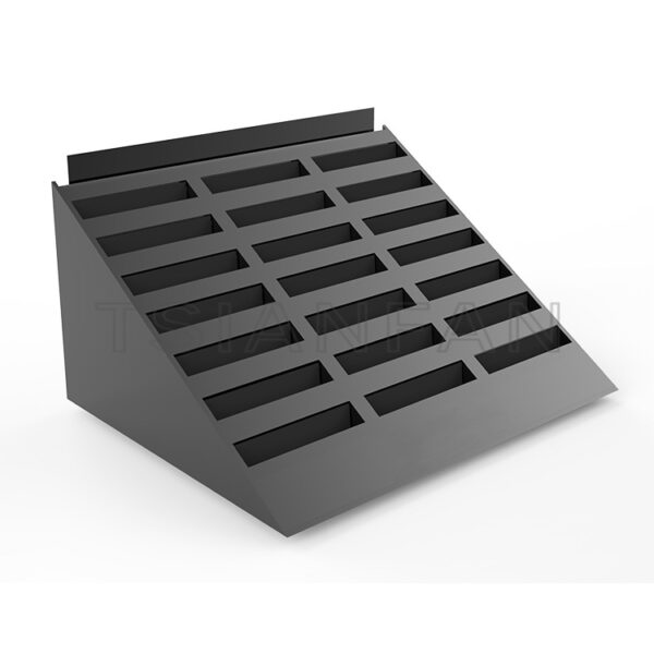 Sloped table top metal marble stone display shelf-SRT845 - Image 5