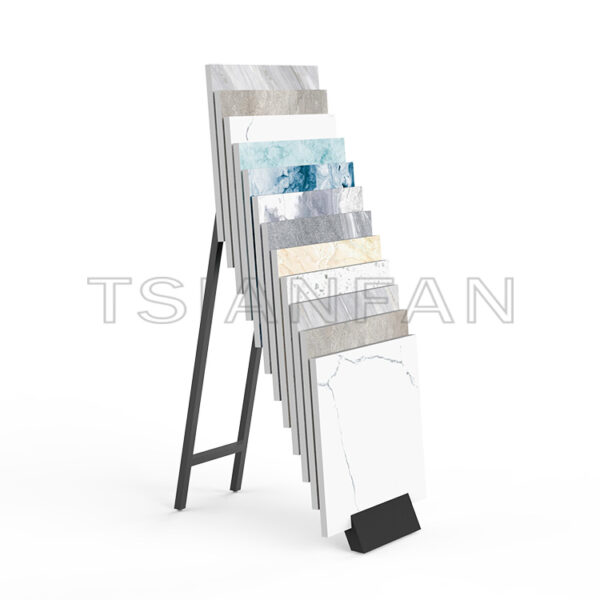 Exhibition hall Stone Sample Waterfall floor showroom design Display Shelf -SG1022 - 图片 2