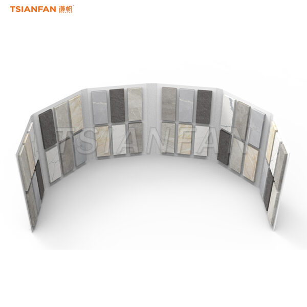 Six-fold page tile folding sample book cardboard catalog book-PP-6