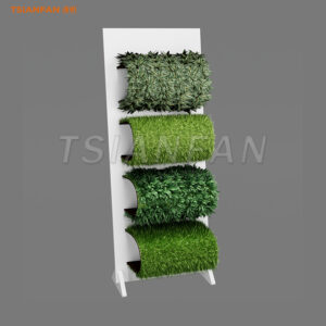 Compact and stylish synthetic grass display stands for events - SZP003