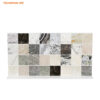 white granite stone showroom shelves engineered stone showsystems -SRL006