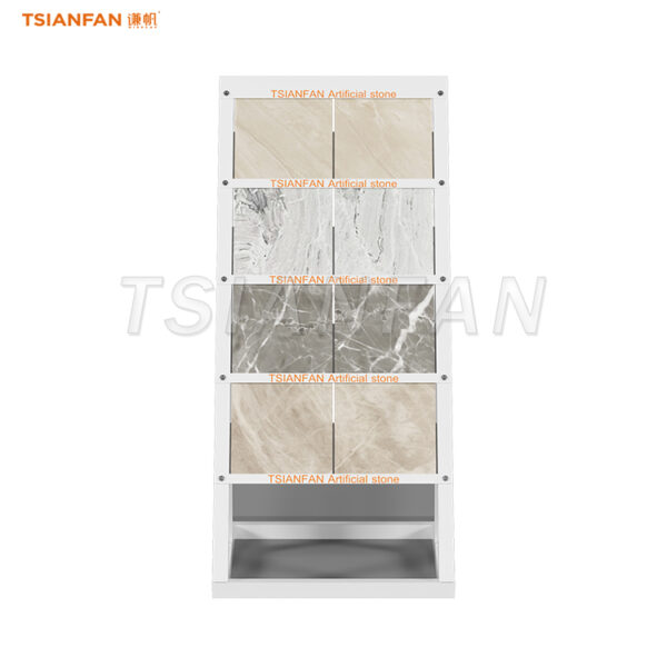 Elevate Your Showroom with Triangular Quartz Stone Display Stand-SRL047 - 图片 3