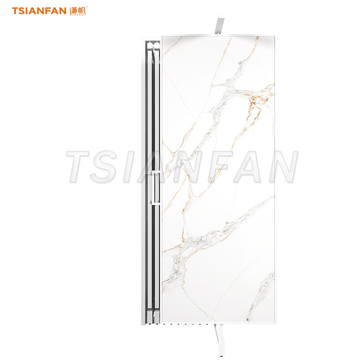 marble stone pull-out display stand quartz display ideas-CT921