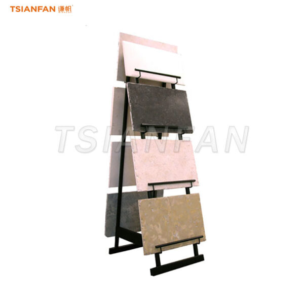inclined display stand for outdoor stone durable floor display shelves