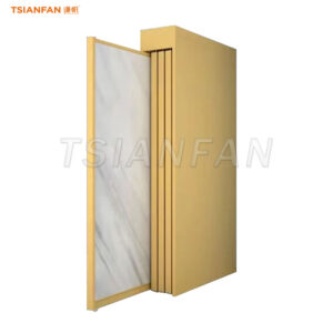 push-pull slab sliding display rack large ceramic tile display stand