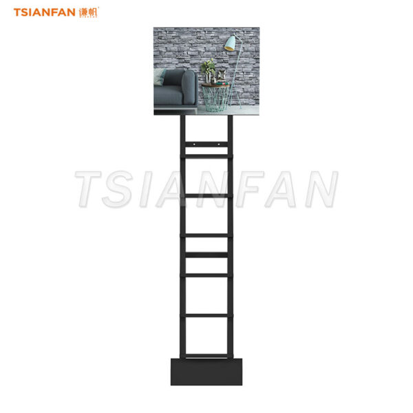 cultural stone display rack black display stand-SW111 - Image 4