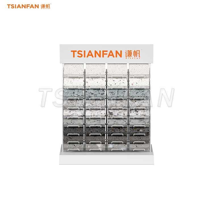 vertical sample stone tabletop display rack-SRT066