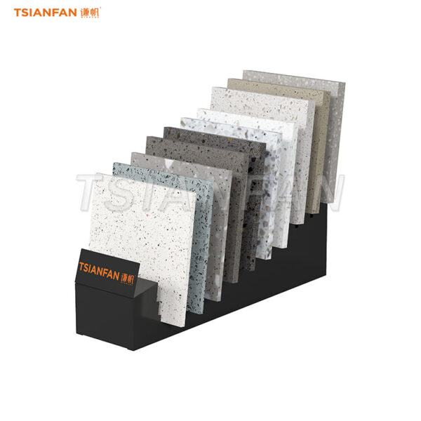 metal black granite display rack ceramic tile display-SRT803