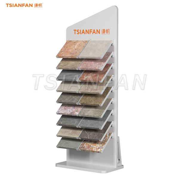 natural stone floor stand porcelain tile display-SW351