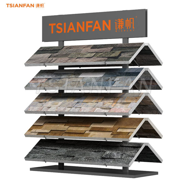 cultured stone display stand metal shelving display-SW017