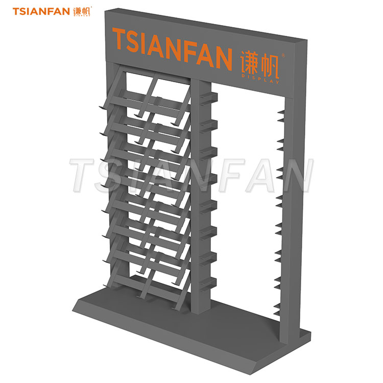 custom small stone display stand desktop display rack-SRT813