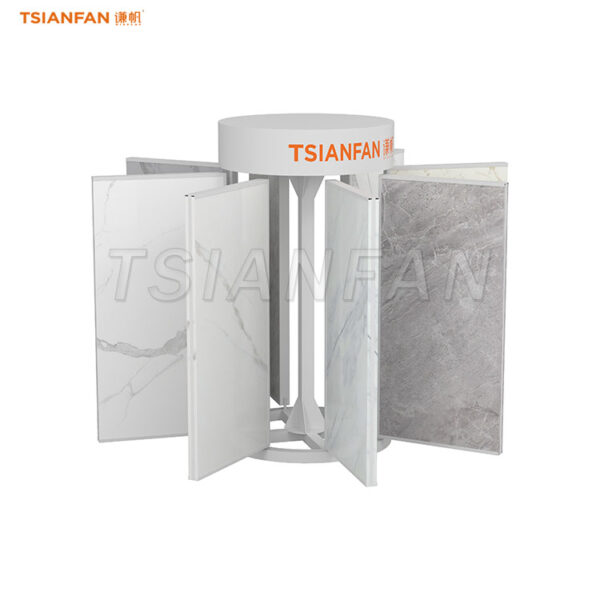ceramic tiles page turning display stand stone displays-CF020