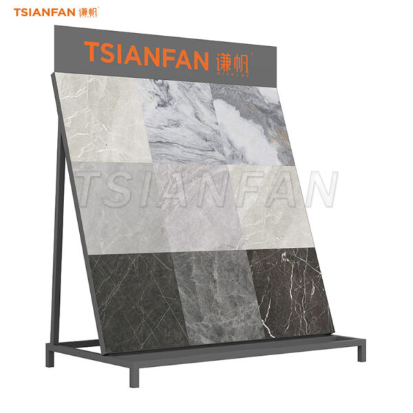 tile display stand in showroom quartz stone display rack-CL004