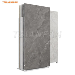 Push pull tile displays sample stone sliding display stand-CT003
