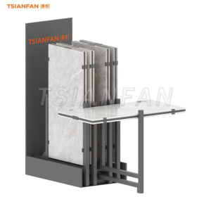 tiles sliding display stand sample stone rotating displays-CT2216