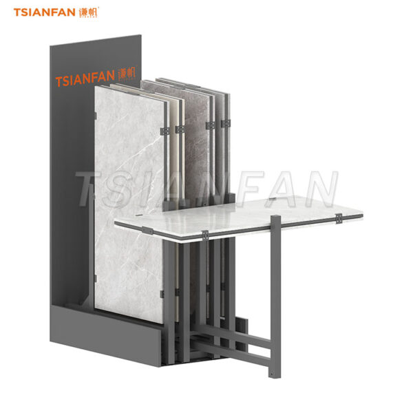 tiles sliding display stand sample stone rotating displays-CT2216