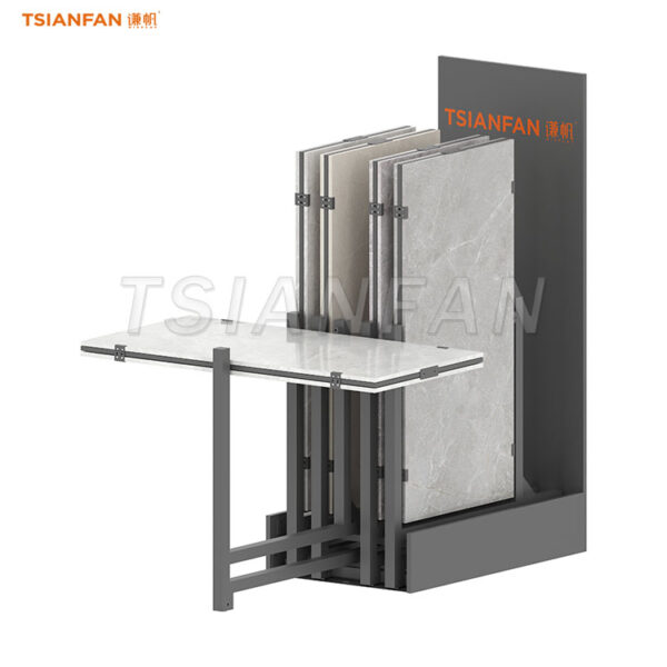tiles sliding display stand sample stone rotating displays-CT2216 - Image 3