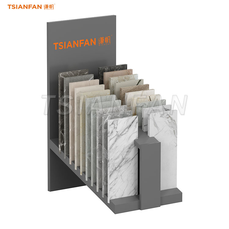 tiles slotted display stand stone display racks-CE2208