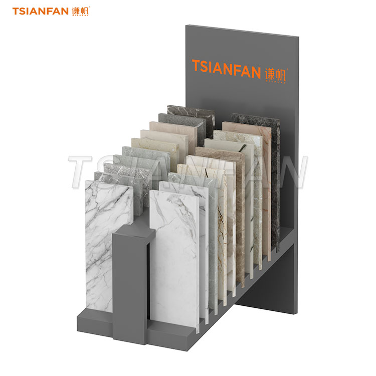 tiles slotted display stand stone display racks-CE2208 - 图片 3