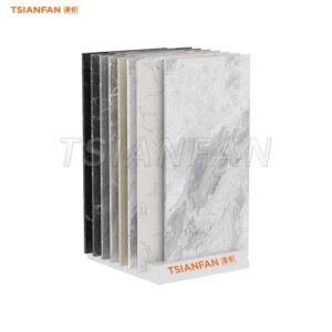 ceramic tiles slotted display stand stone displays-CE807