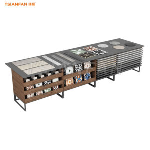 wooden cabinet for mosaic tiles display-CC013