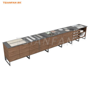 mosaic tiles display drawer granite storage cabinet-CC015