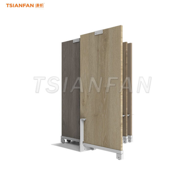 wooden tiles sliding display stand floor displays - 图片 4