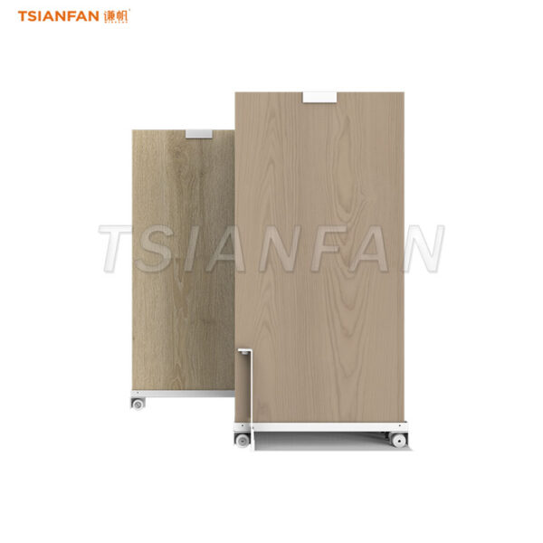 wooden tiles sliding display stand floor displays - 图片 2