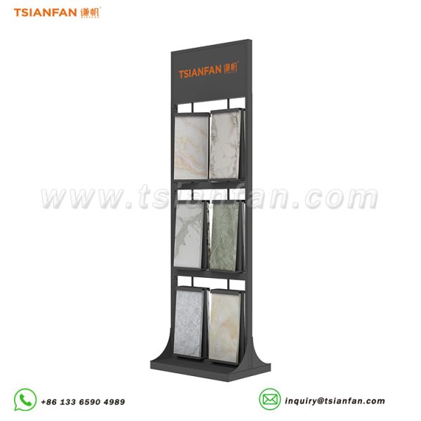 tile showroom display racks quartz stone sample stand-CL168
