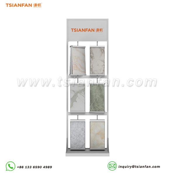 tile showroom display racks quartz stone sample stand-CL168 - 图片 3