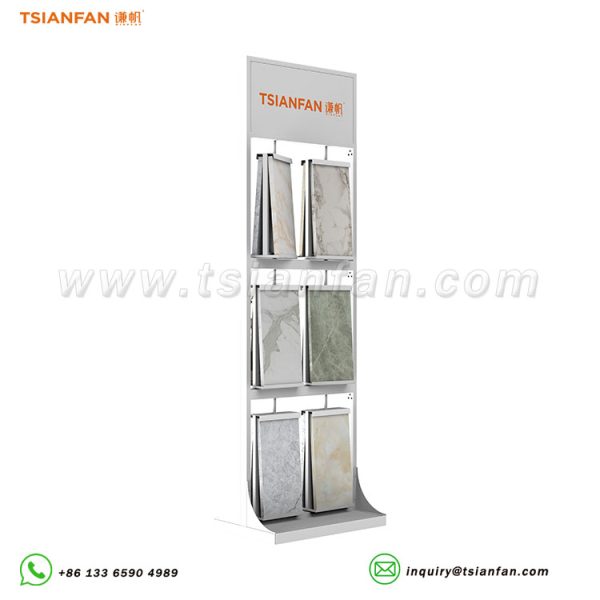 tile showroom display racks quartz stone sample stand-CL168 - 图片 4