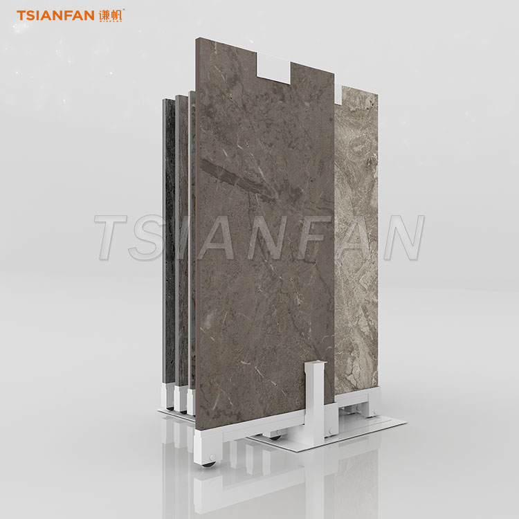 porcelain tiles sliding displays stone rack-CT925