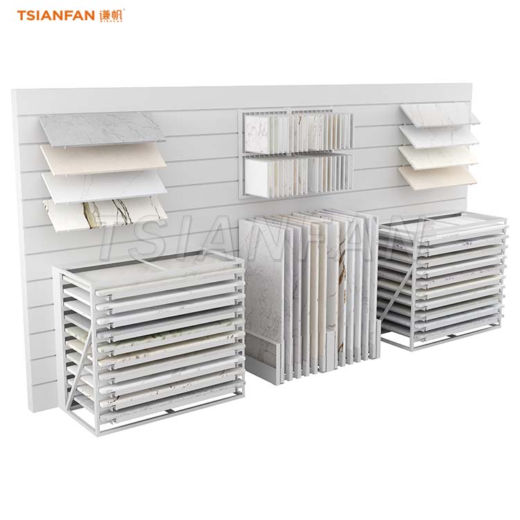 Comined metal display stand for granite samples-CH8051