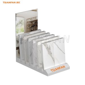 quartz stone display rack ceramic showroom design ideas-SRT320