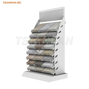 marble tile sample desktop display rack-SRT036
