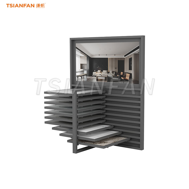 Heavy-duty steel sliding rack for marble slabs-CX2019 - 图片 3