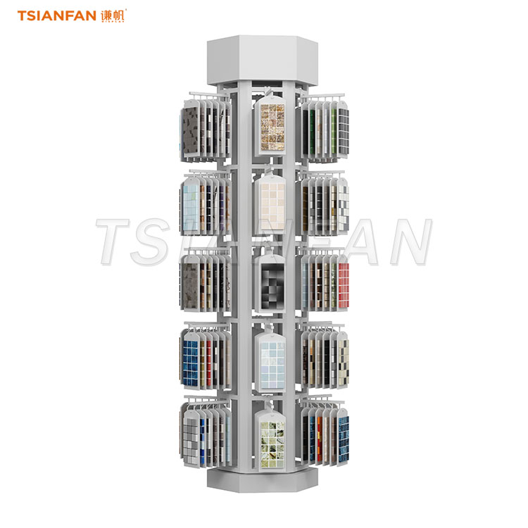 Space-saving mosaic tile rack for flooring shops-ML106