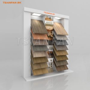 Modern design wood floor display stand for retail-WL037