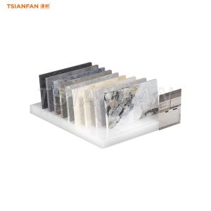 Single tile display stand for trade show counters-SRT087
