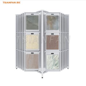 Heavy duty ceramic tile page turning display rack-CF113