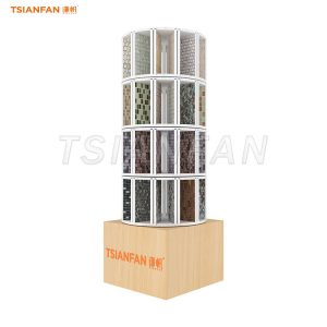 Custom logo mosaic sample display racks-ML028