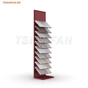 Premium 10-Tier Vertical Ceramic Tile & Marble Display Rack-SRL087