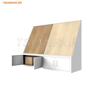 wood flooring display cabinet for showroom-WZ906